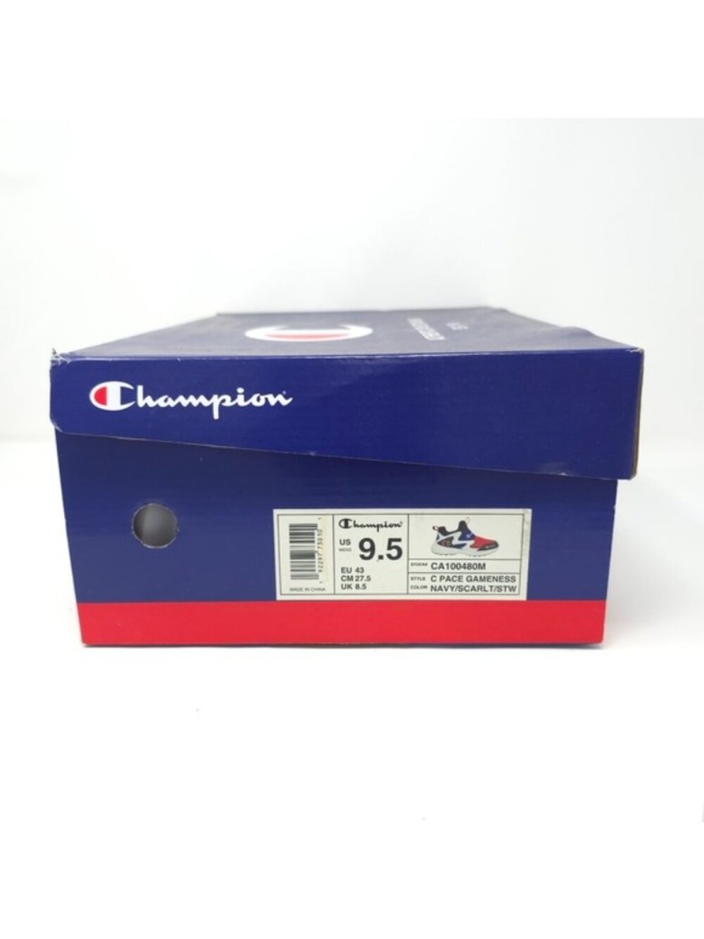 Champion Legend Lo Red/Navy/White Slip-On Sneakers - Picture 9 of 9